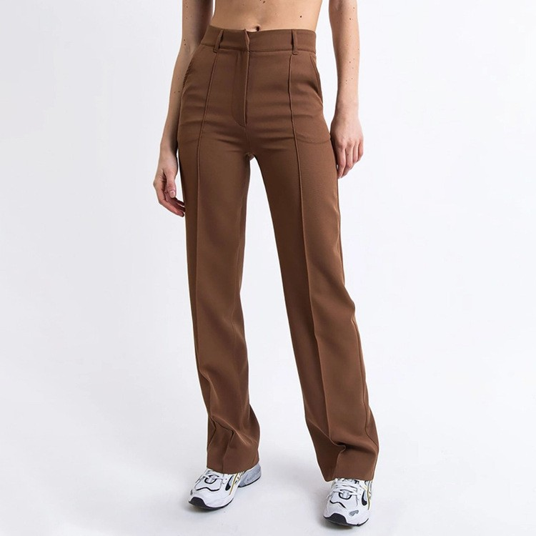 Wijde Pijpen Broek voor Vrouwelijk Comfortabel Chic