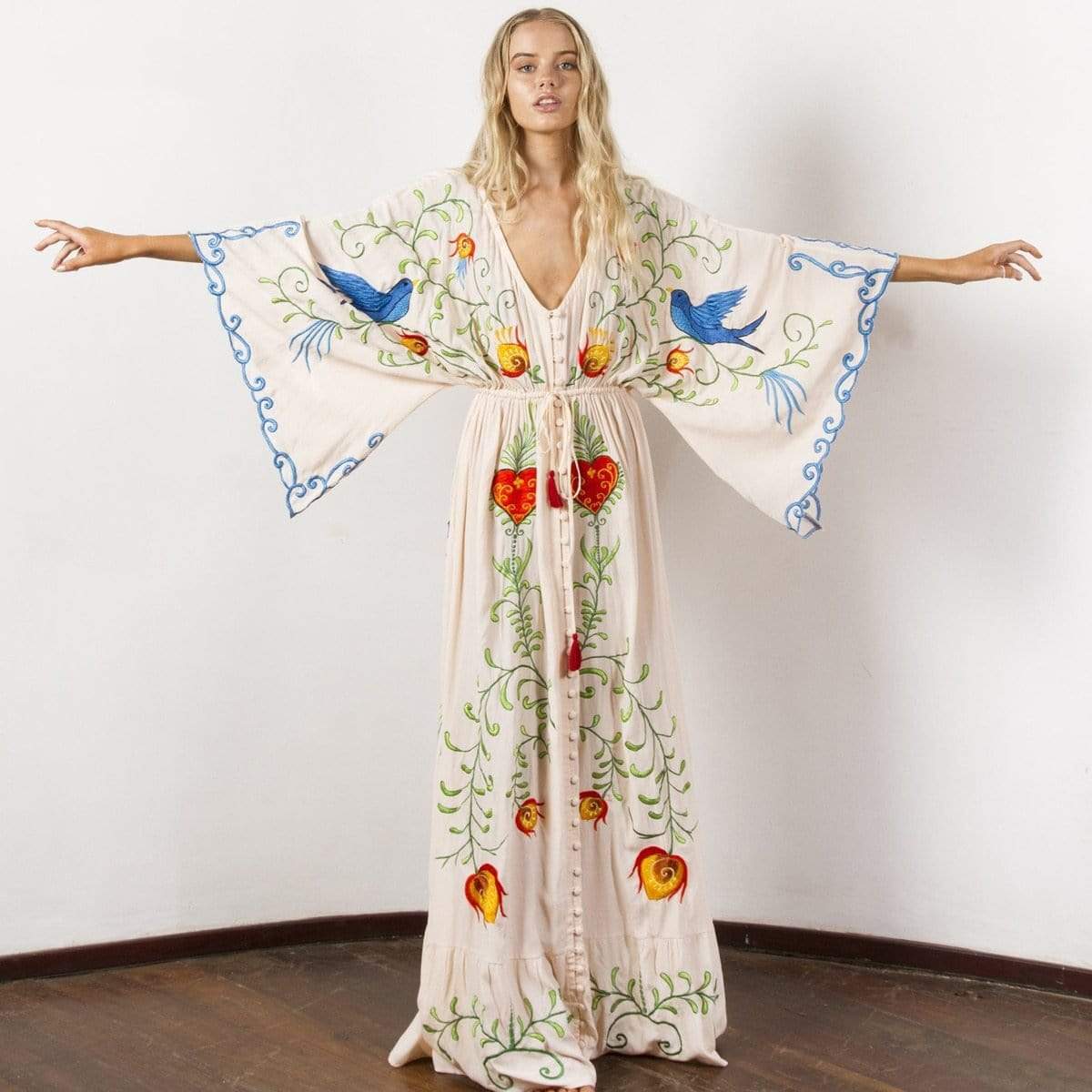 Maxi Jurk Zomerjurk Vrouwelijk Boho Stijl - StudioMarella