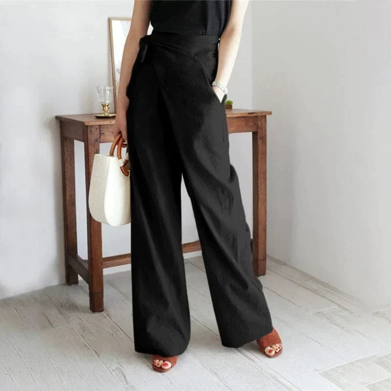 Elegante Wikkelbroek Hoge Taille Zomerpants voor Vrouw