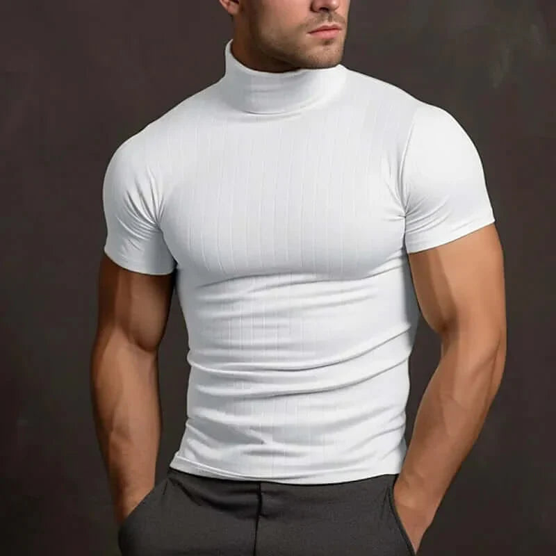Heren T-shirt Effen Kleur Comfortabel Katoen