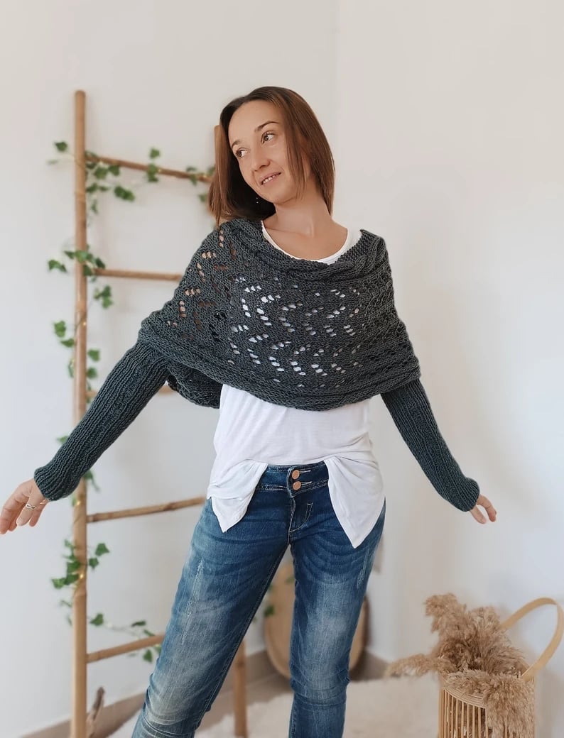 Zachte Schouderdoek Trui Elegant en Comfortabel - StudioMarella