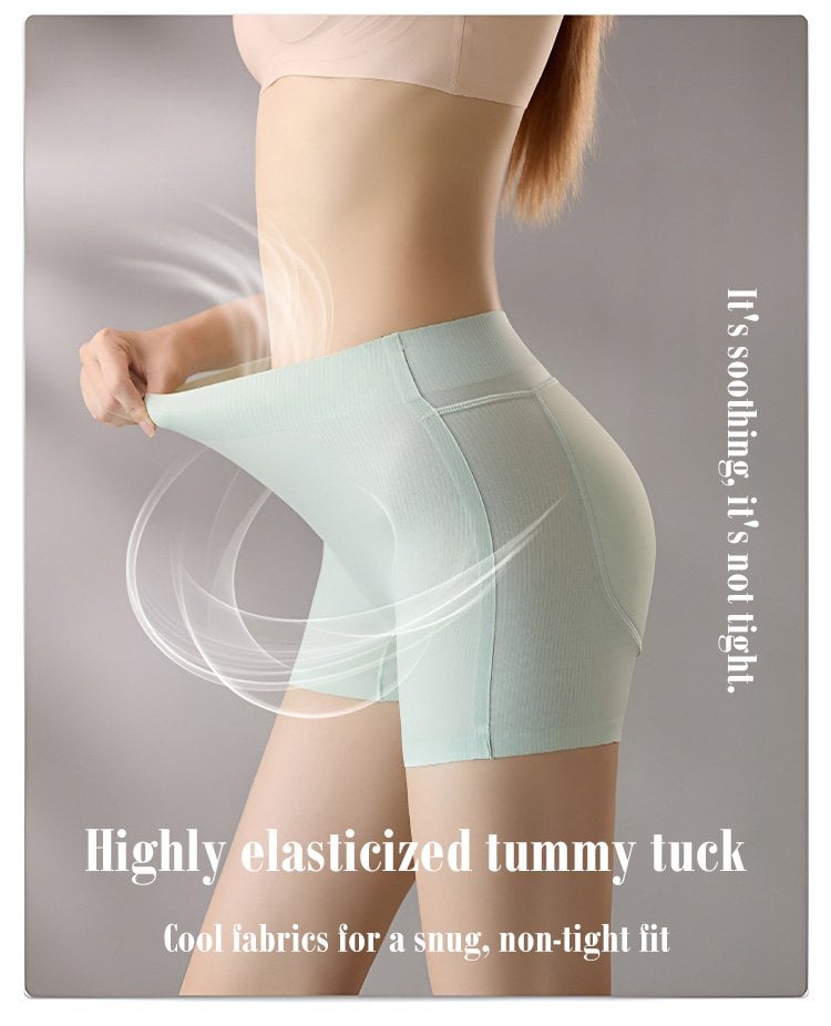 Corrigerende Shapewear Shorts met Push-Up Effect en Hoge Taille voor Bilvergroting