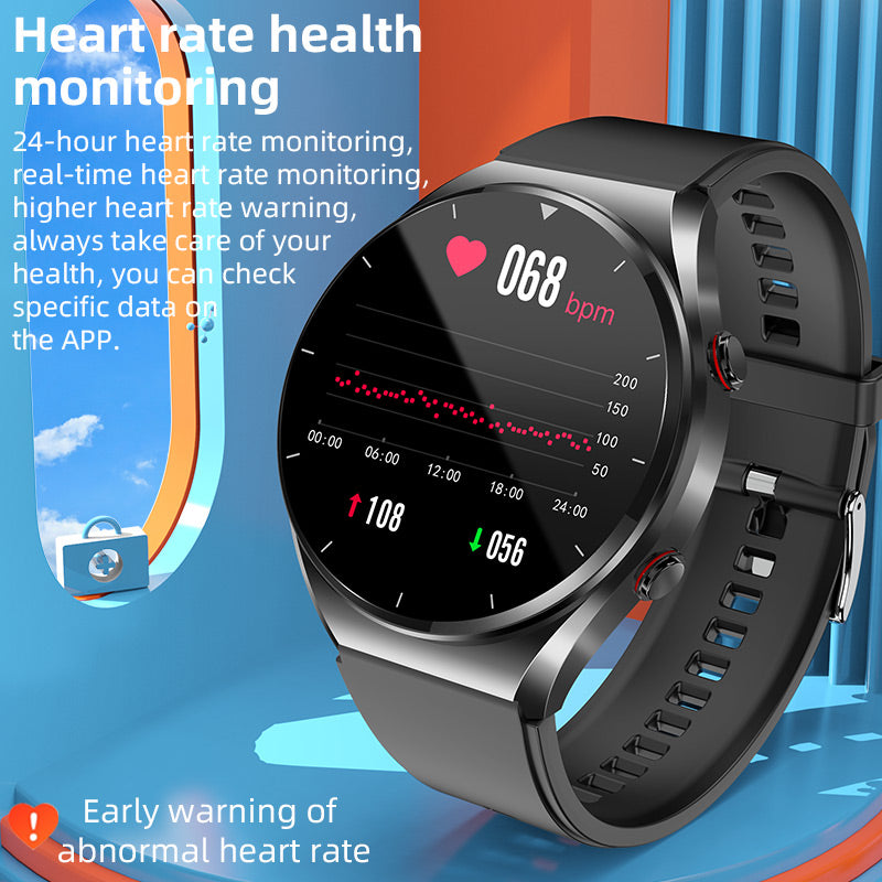 Smartwatch met Bloedsuikermeting ECG Bloeddrukmeter Hartslagmonitor Gezondheidstracker voor Sport en Fitness