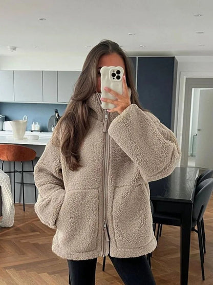 Dames Teddyjas Zacht en Warm voor Herfst en Winter