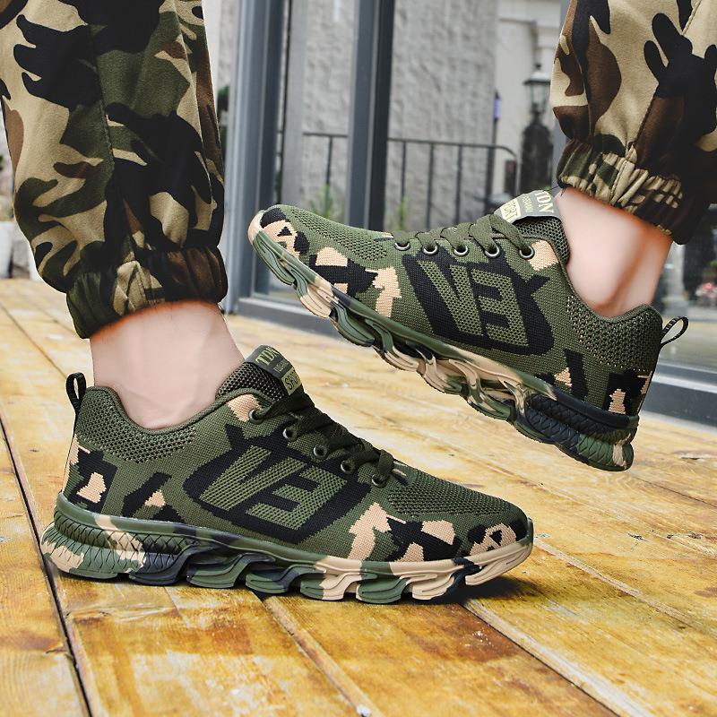 Dames Sneaker Orthopedisch Comfortabel Groen Army Stijl