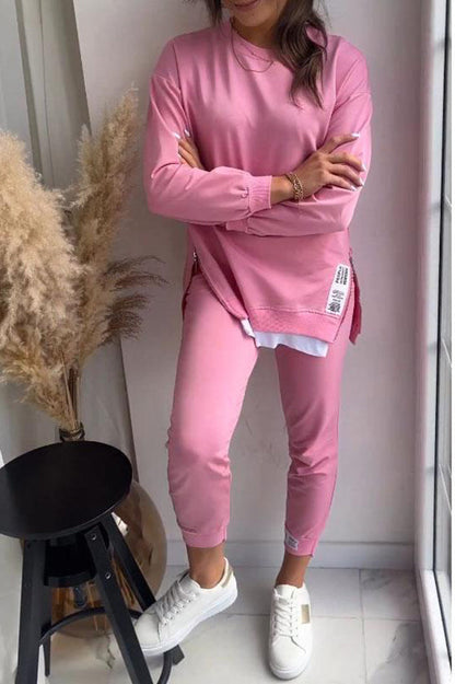 Dames Loungewear Set Zacht Warme Pyjama