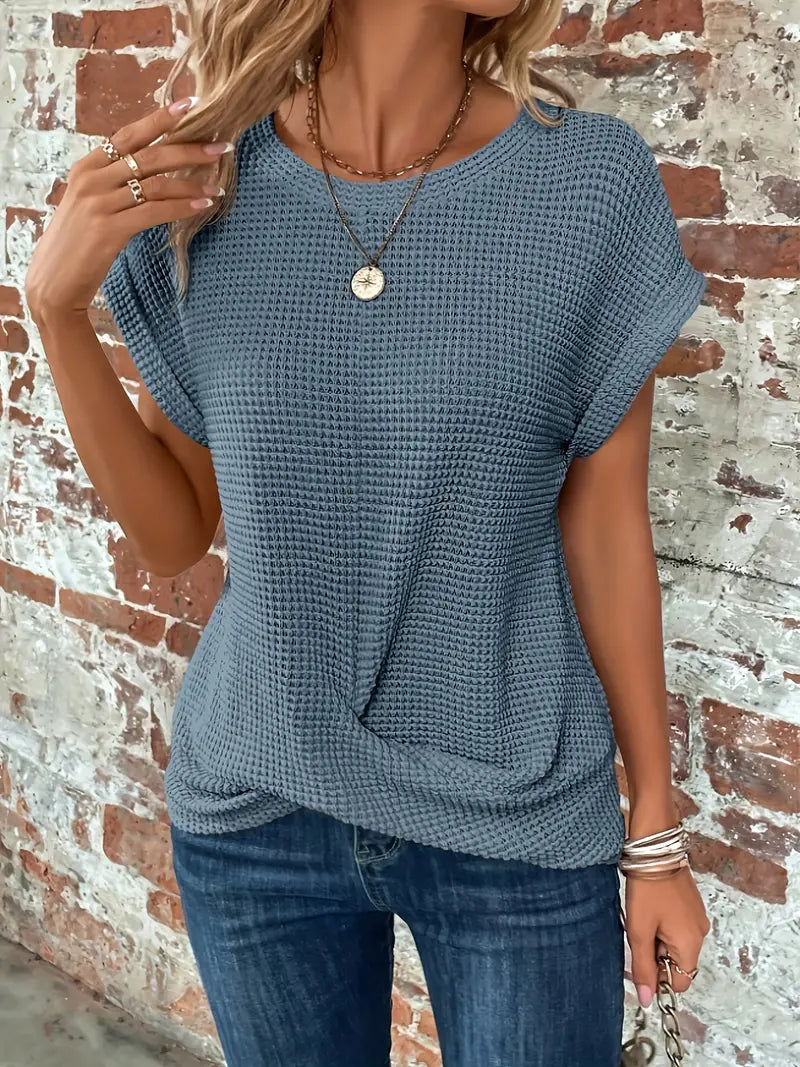 Vrouwelijke Zomerblouse Korte Mouw - StudioMarella