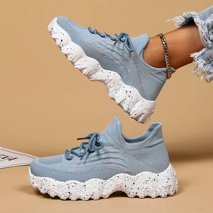 Elastische Sokschoenen Lichtblauw Sportief