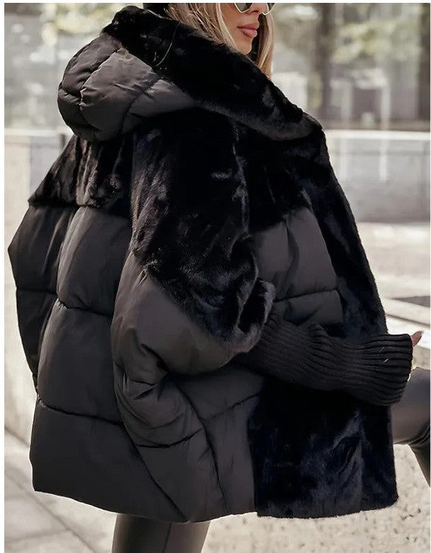 Dames Faux Fur Jas Warme Luxe Wintercoat