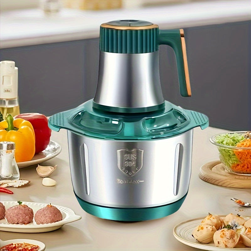 RVS Vleesmolen en Groentesnijder 5L – Krachtige Multifunctionele Keukenmachine met 6 Messen