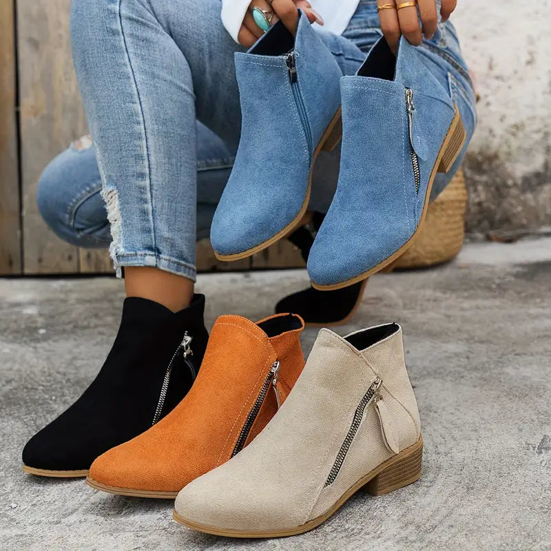 Wandelschoenen Dames Lichtgewicht Laarzen met Rits - StudioMarella