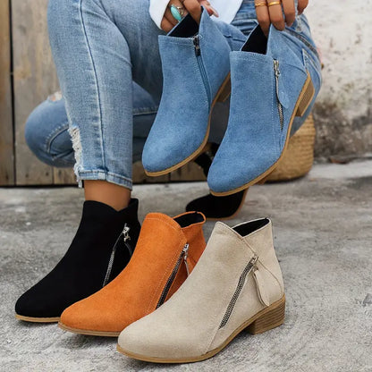 Wandelschoenen Dames Lichtgewicht Laarzen met Rits - StudioMarella