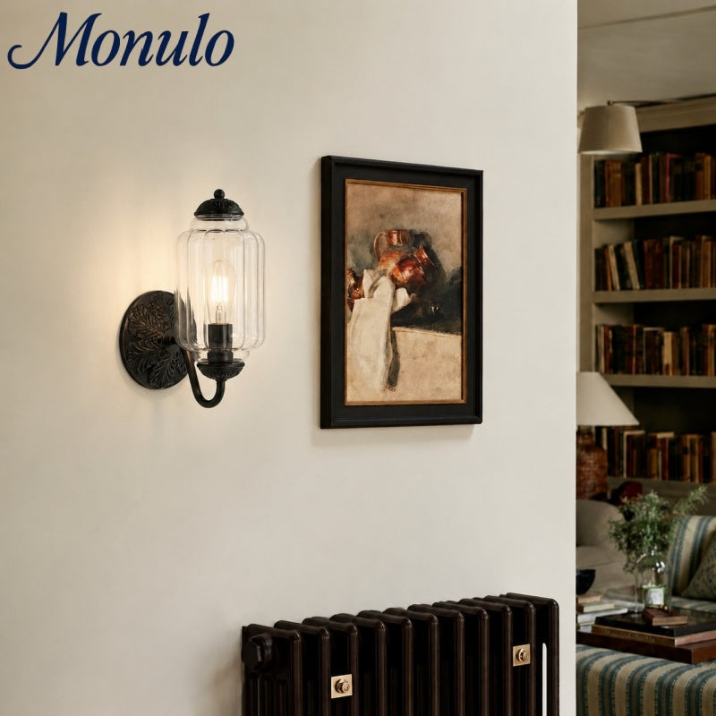 Melkglazen Wandlamp Eloise voor Hal en Slaapkamer | Vintage Wandverlichting met Melkwit Glas