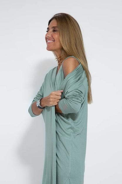 Vrouwen Jurk en Gilet Set Strakke Pasvorm