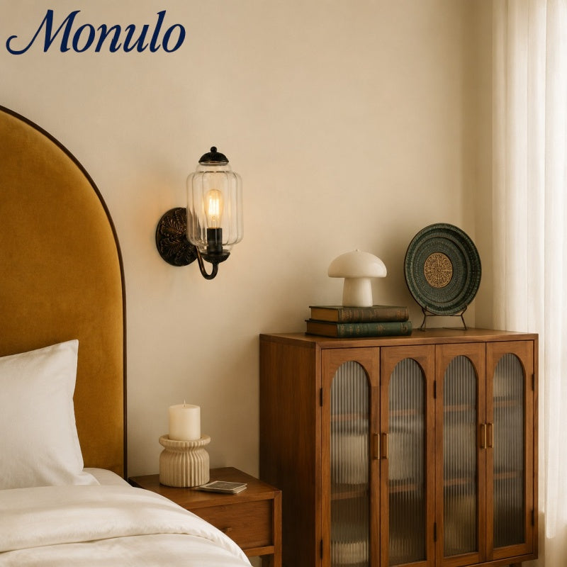 Melkglazen Wandlamp Eloise voor Hal en Slaapkamer | Vintage Wandverlichting met Melkwit Glas
