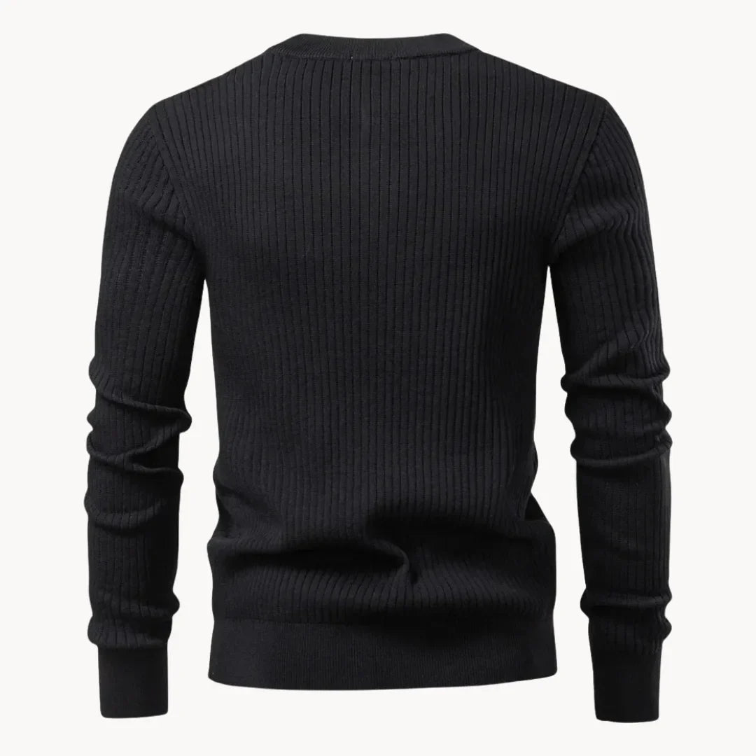 Heren Trui Ronde Hals Knoopsluiting Casual Dagelijkse Trui