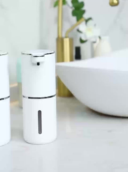 Automatische Zeepdispenser Sensor 380ml Kunststof Wit Badkamer Keuken Wandmontage Schuimdispenser USB Oplaadbaar