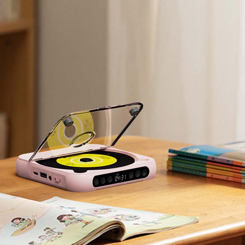 Draagbare CD Speler Met Bluetooth 5.3 Oplaadbare 2000mAh Batterij Type C USB MP3 CD-R CD-RW Ondersteuning Compact Design Met 3.5mm Aansluiting