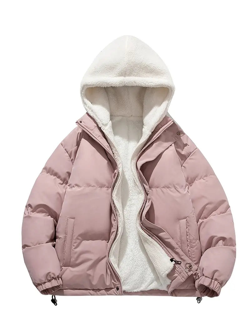 Warme Winterjas in Pile van David