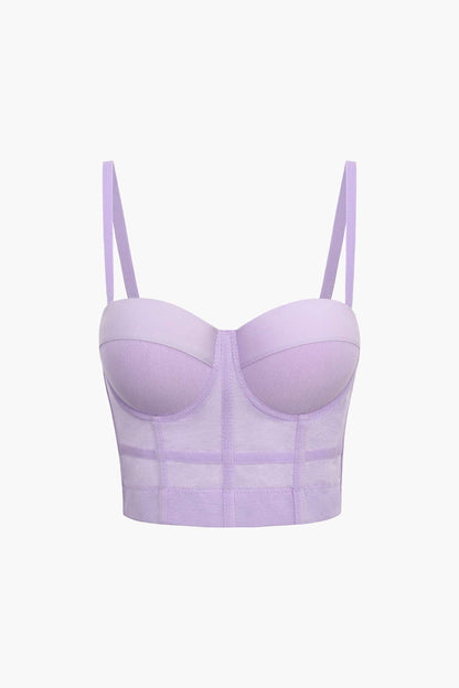 Bh-top met Beugelcups en Mesh voor Vrouw