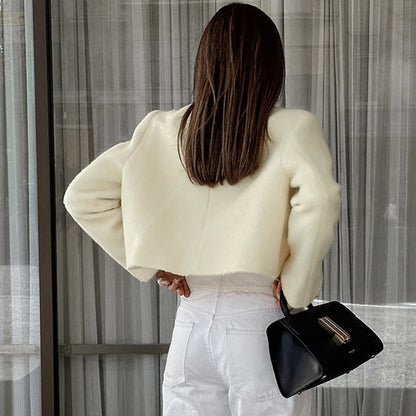 Voorjaarsjas Dames Korte Blazer Trendy Stijlvol