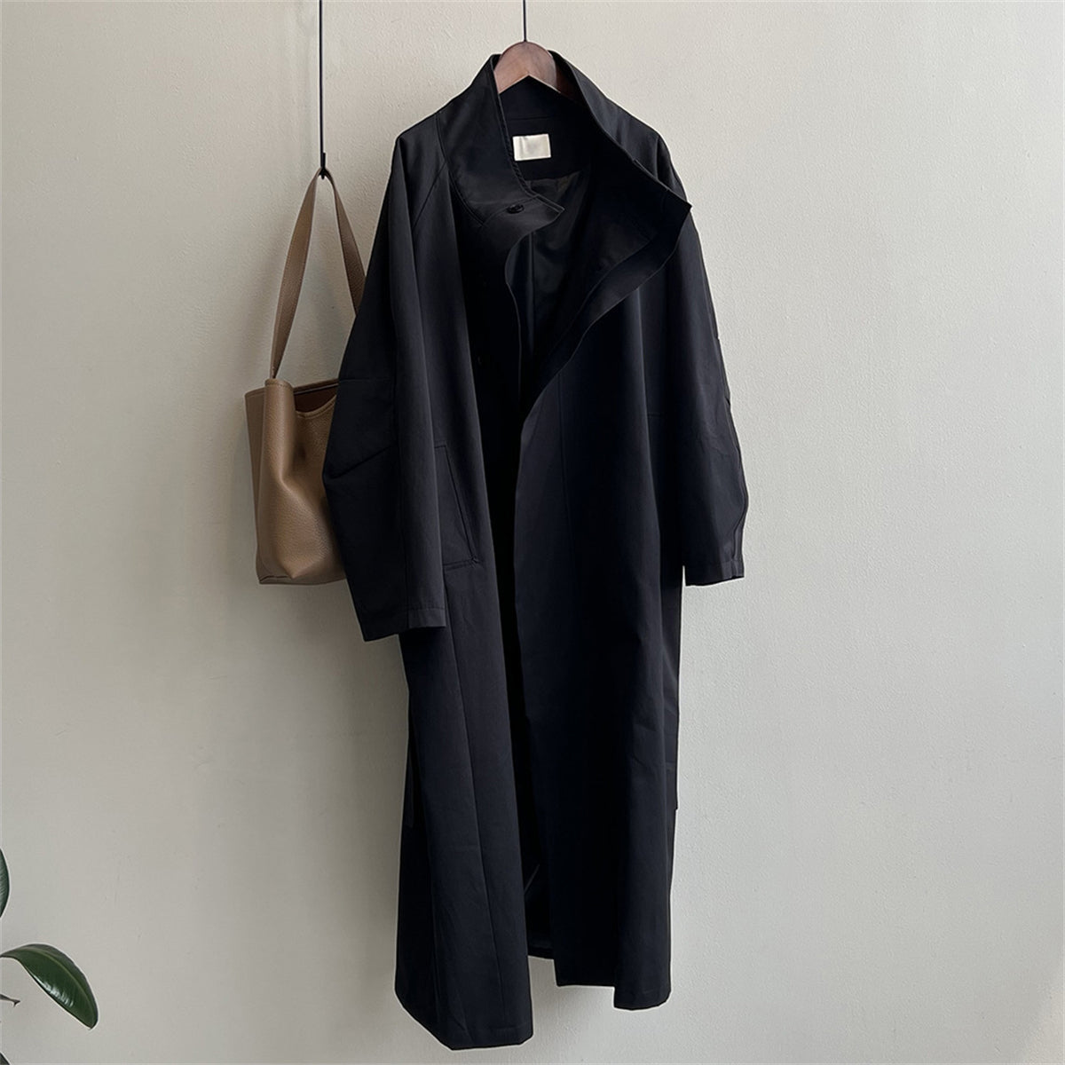 Dames Trenchcoat Lange Stijlvolle Regenjas
