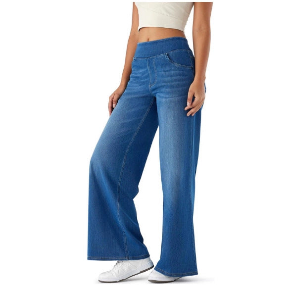 Dames Broek Wijd Model Stretch Denim