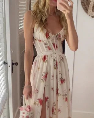 Dames Zomerjurk Bloemen Maxi Jurk voor Vrouw