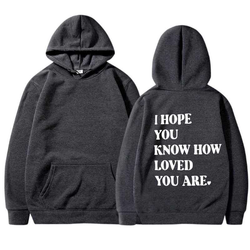Dames Hoodie Zwart met Self Love Print Trendy Design