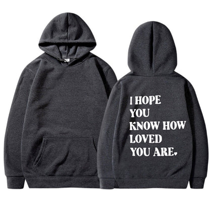 Dames Hoodie Zwart met Self Love Print Trendy Design
