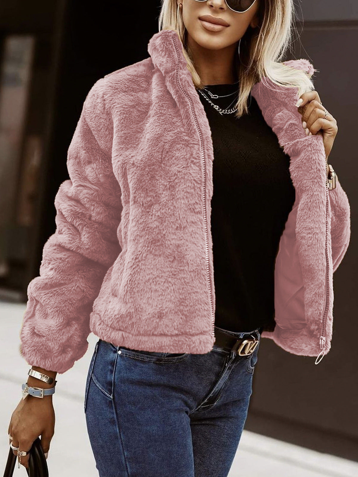 Dames Teddyjas Warme Zachte Winter Ritsjas