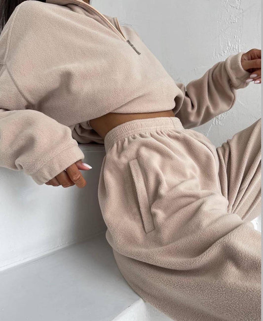 Dames Joggingpak Hoge Kraag Rits Sportief Comfortabel - StudioMarella
