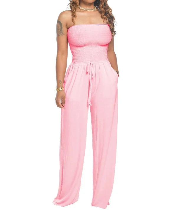 Vrouwelijke Jumpsuit Zonder Bandjes Zomerjurk Kort