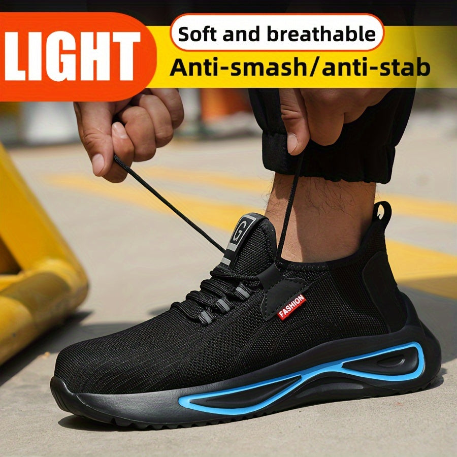 Werkschoenen voor Heren – Lichtgewicht met Stalen Neus en Antislip Zool