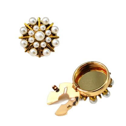 Dames Luxe Knopen met Echte Parels Elegant Design