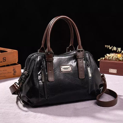 Leren Tassen Valentina Stijlvolle Handtas