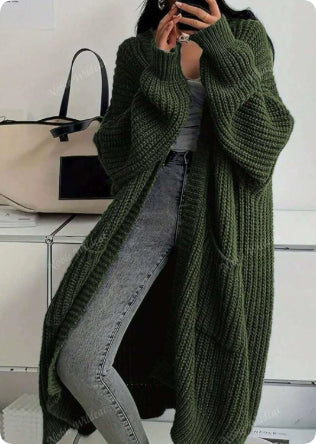 Dames Vest Lange Gebreide Stijlvol Trendy