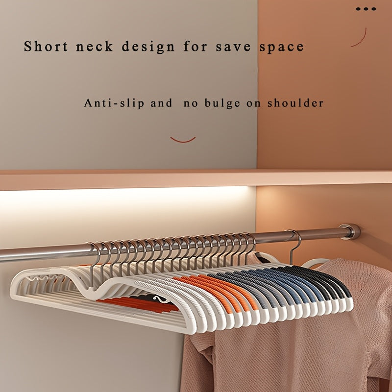 Ruimtebesparende Kledinghangers Antislip Draaibare Haak Compacte Garderobe Organisatie Korte Hals Hangertjes Set Slimdoorns voor Shirts Jurken Blouses Overhemden