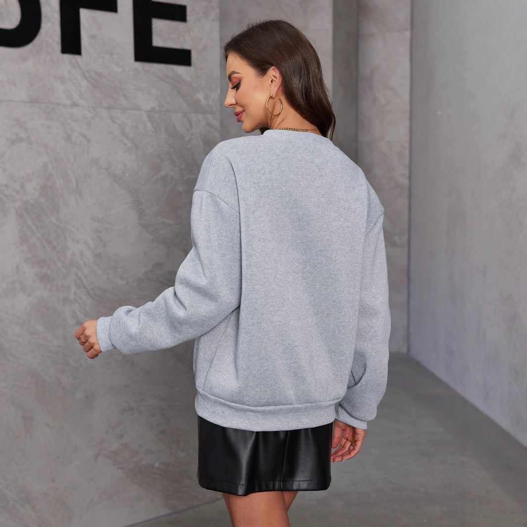 Dames Trui Zwart met Strik Detail Elegante Crewneck