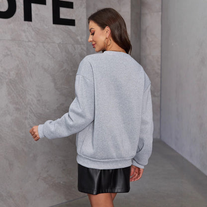 Dames Trui Zwart met Strik Detail Elegante Crewneck
