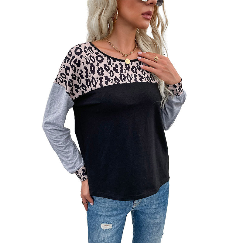 Dames Top Tijgerprint Lange Mouwen Casual Kleding