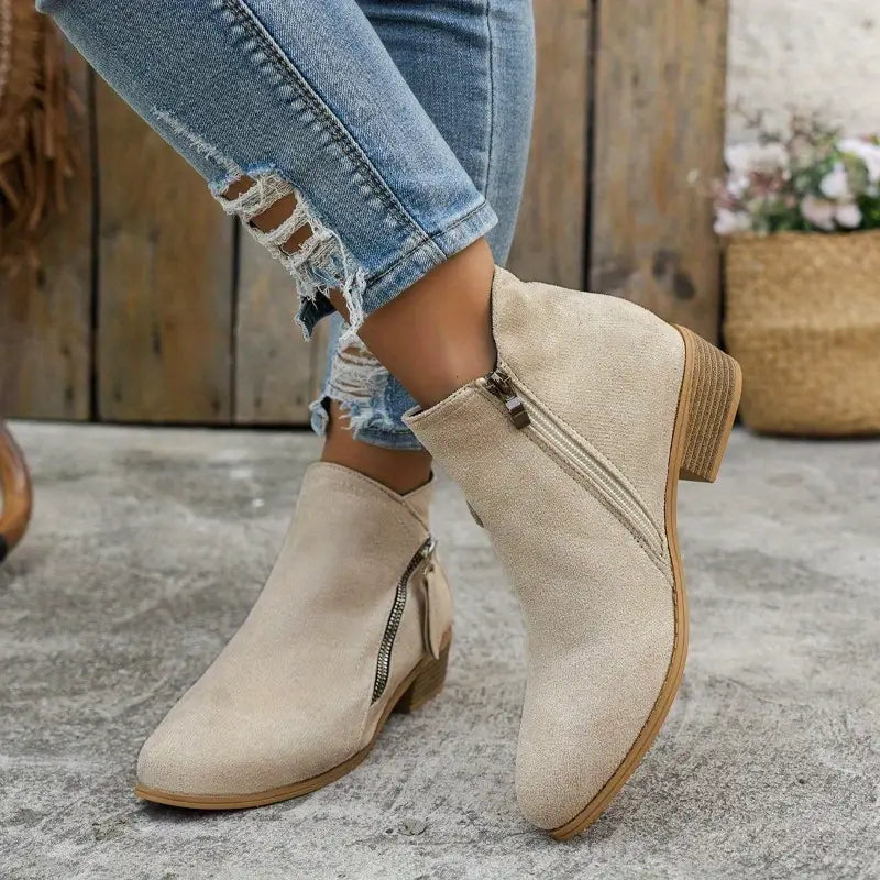Wandelschoenen Dames Lichtgewicht Laarzen met Rits