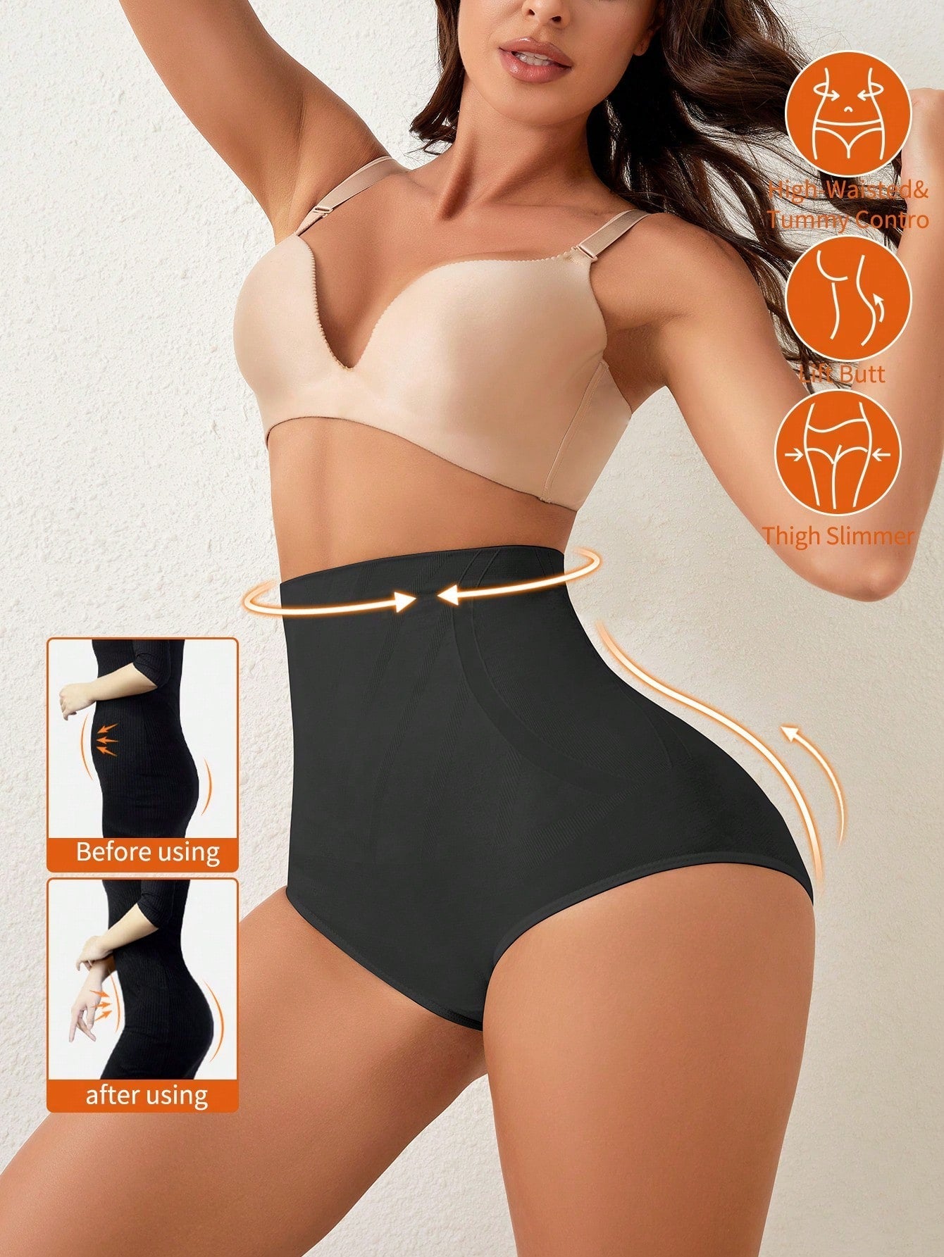 Dames Shapewear Short Hoge Taille Ver slankend