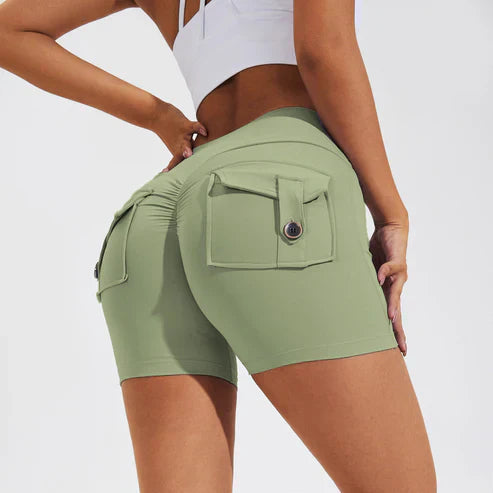 Vrouwenshorts Hoge Taille Heupverhogend Slank