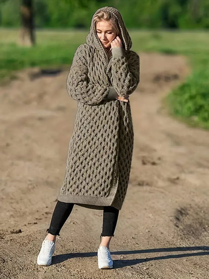 Vest met Capuchon Zwart Urban Stijl
