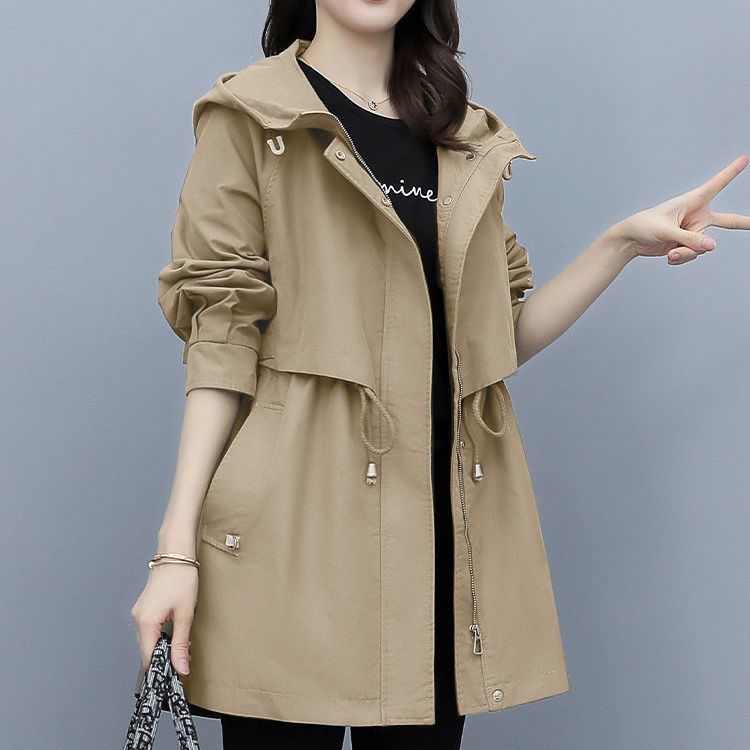 Dames Parka Jas Met Capuchon Waterdicht Modern Koreaans Design