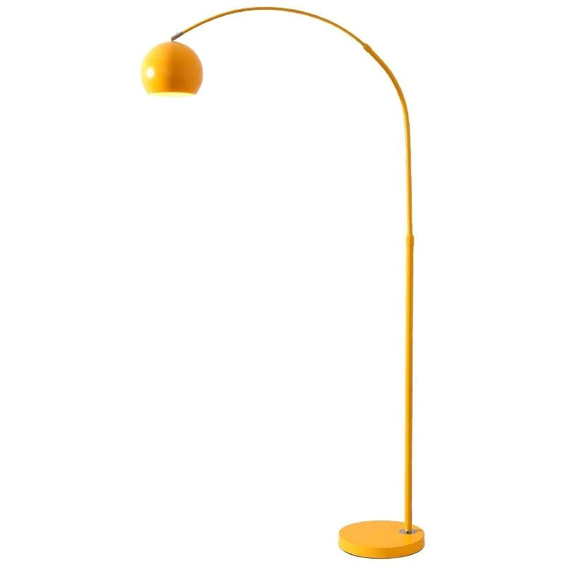 Vloerlamp Boogvorm Led Metaal Zwart Blauw Geel Roze Zilver Goud Dimbaar Woonkamer Slaapkamer
