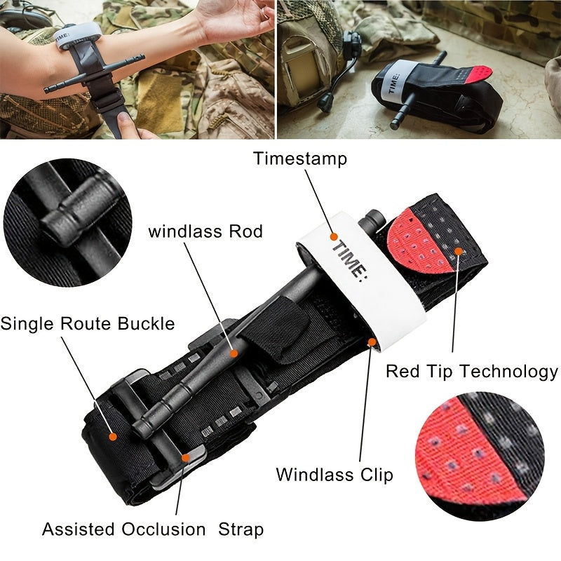 EHBO Kit Compleet Tourniquet Kunststof Textiel Zwart Outdoor Reizen Survival Verbanddoos Eerste Hulp Set Compact