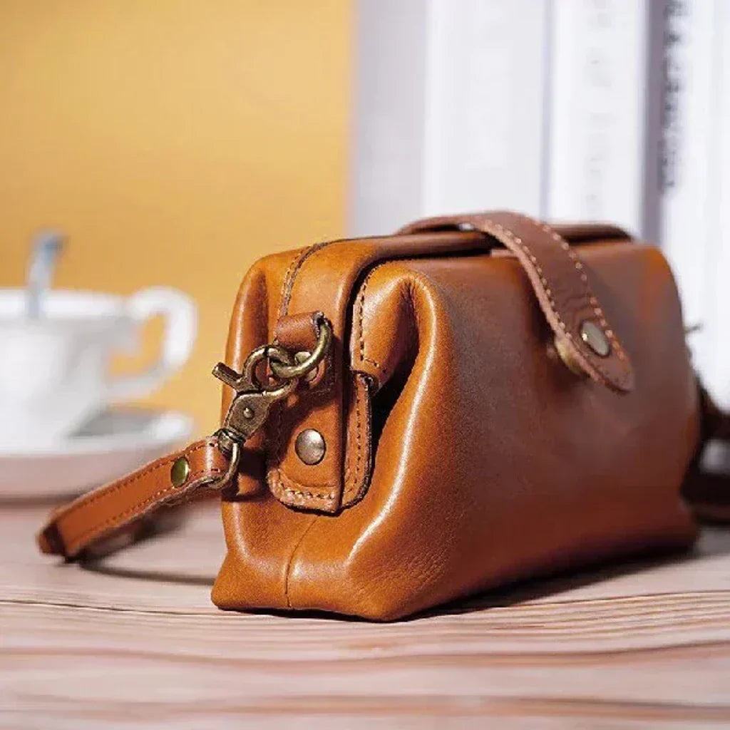 Handgemaakte Retro Schoudertas Leer Vintage Crossbody Dames Handtas Bohemian Stijl Draagtas Everyday