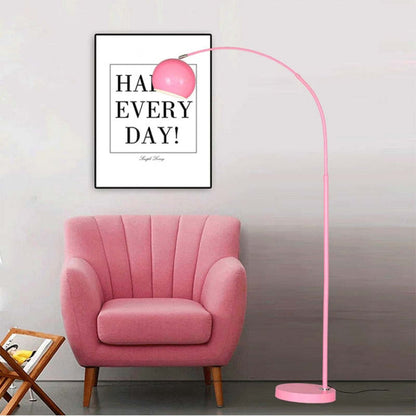 Vloerlamp Boogvorm Led Metaal Zwart Blauw Geel Roze Zilver Goud Dimbaar Woonkamer Slaapkamer